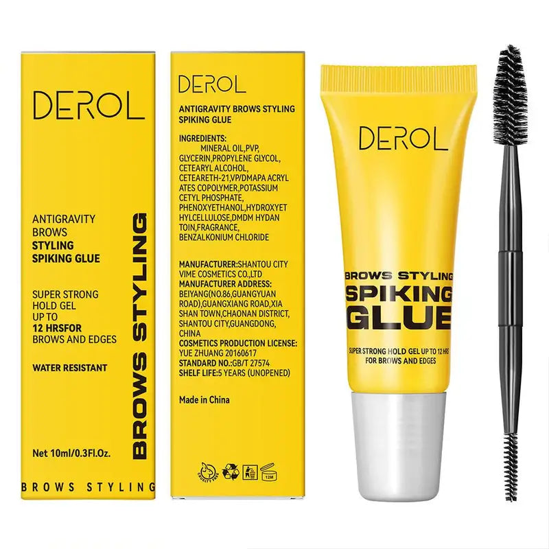 Waterproof Dual Ended Eyebrow Brush & Styling Gel - Long Lasting Brow Setter
