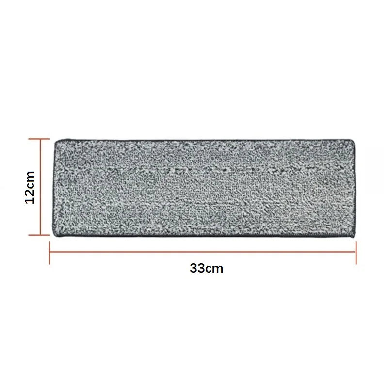 Reusable Microfiber Mop Pads Set - Washable Replacement Mop Head for Spray & Dust Mops