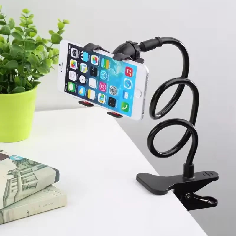 Flexible Mobile Phone Holder Long Arm Clamp Desk & Bed Stand Smartphone Support