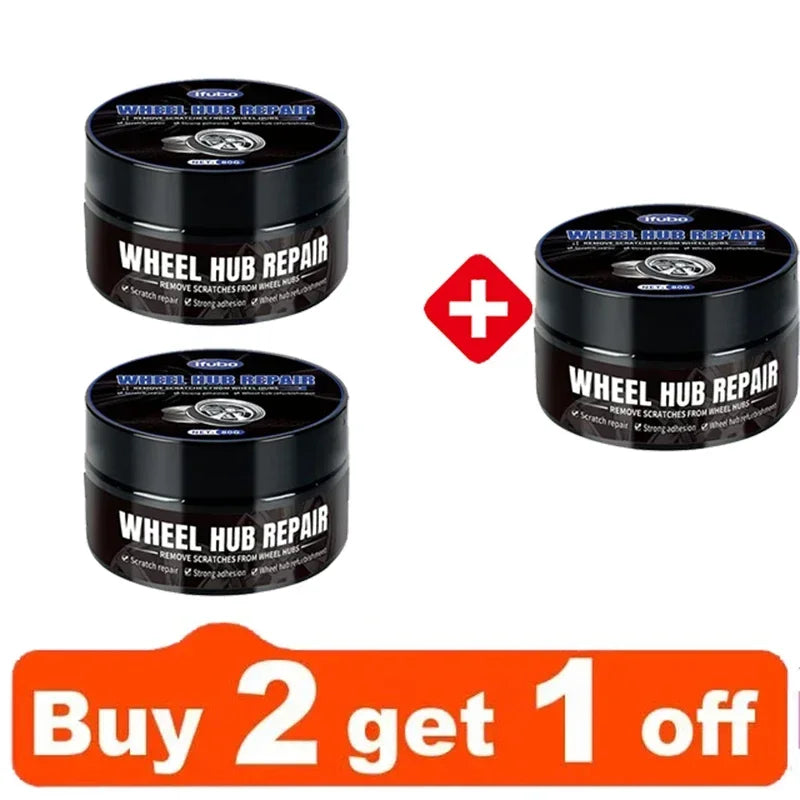 Wheel Hub Scratch Repair Wax for Vehicle Tire Deep Cleaning - Multiple Colors