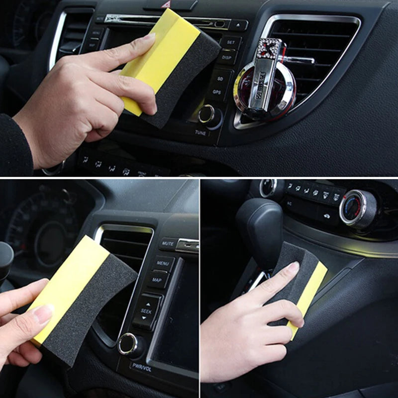 Car Cleaning Polishing Sponges 30-Piece Multi-Color Tire and Wheel Wash Waxing Tool