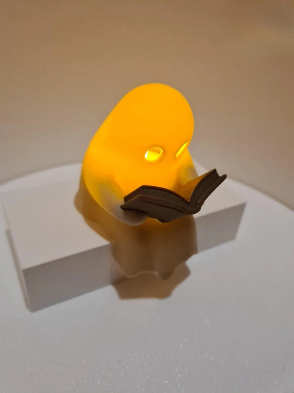 Cute Ghost Shelf Decor with Flickering Light for Halloween Party Favors