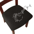 Waterproof Chair Seat Cover Protects Upholstered Dining Chairs Washable Elastic Cushion