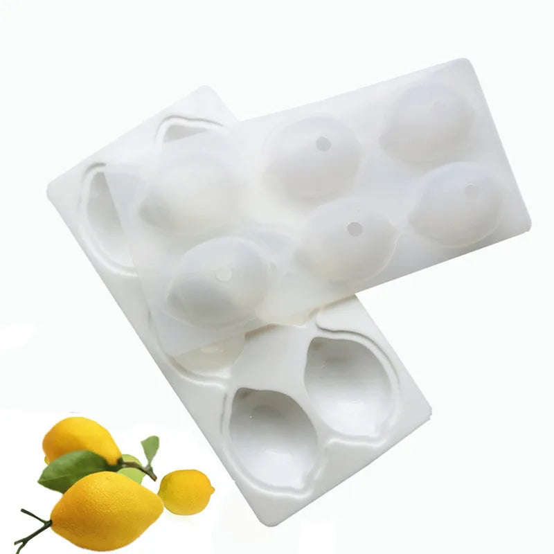French Dessert Cake Decorating Silicone Mold - 3D Lemon Shape for Pastry Baking