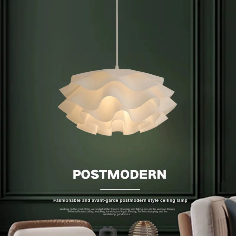Modern Flower Pendant Light Chandelier for Living Room Bedroom Adjustable Height Ambient Lighting