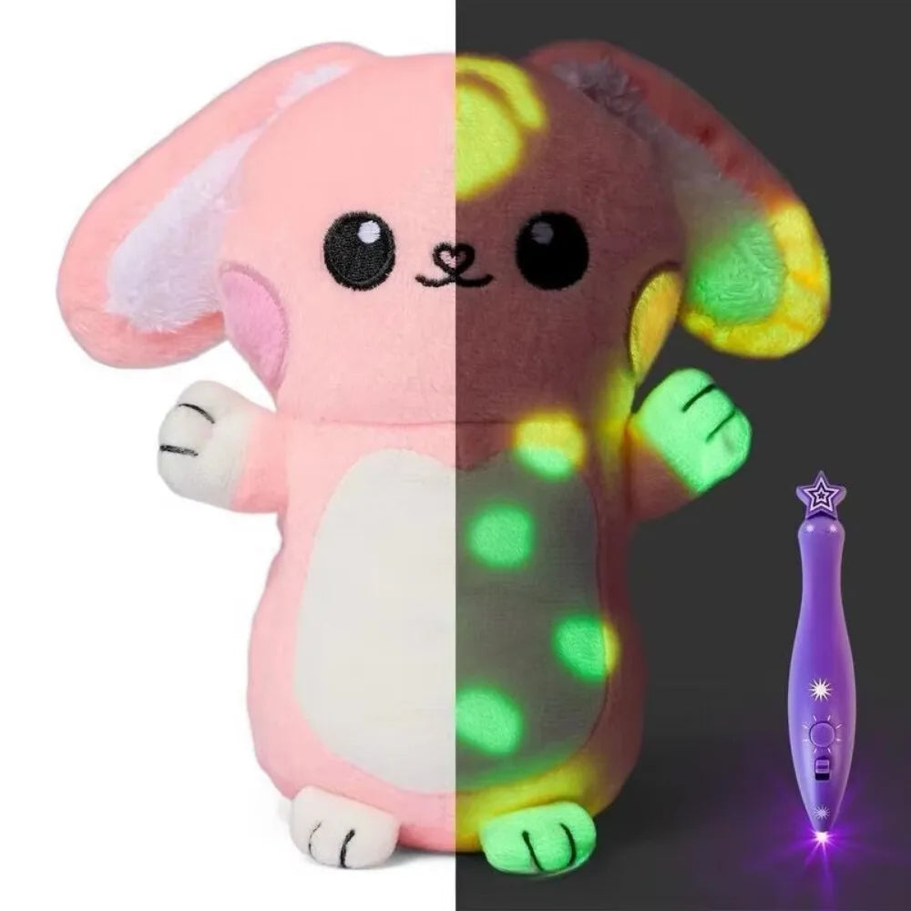 Glow-in-The-Dark Plush Doll Toy - Light Painting Educational Stress Relief Gift