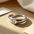 Moonstone Adjustable Finger Ring for Women Girl Jewelry Gift Party Daily