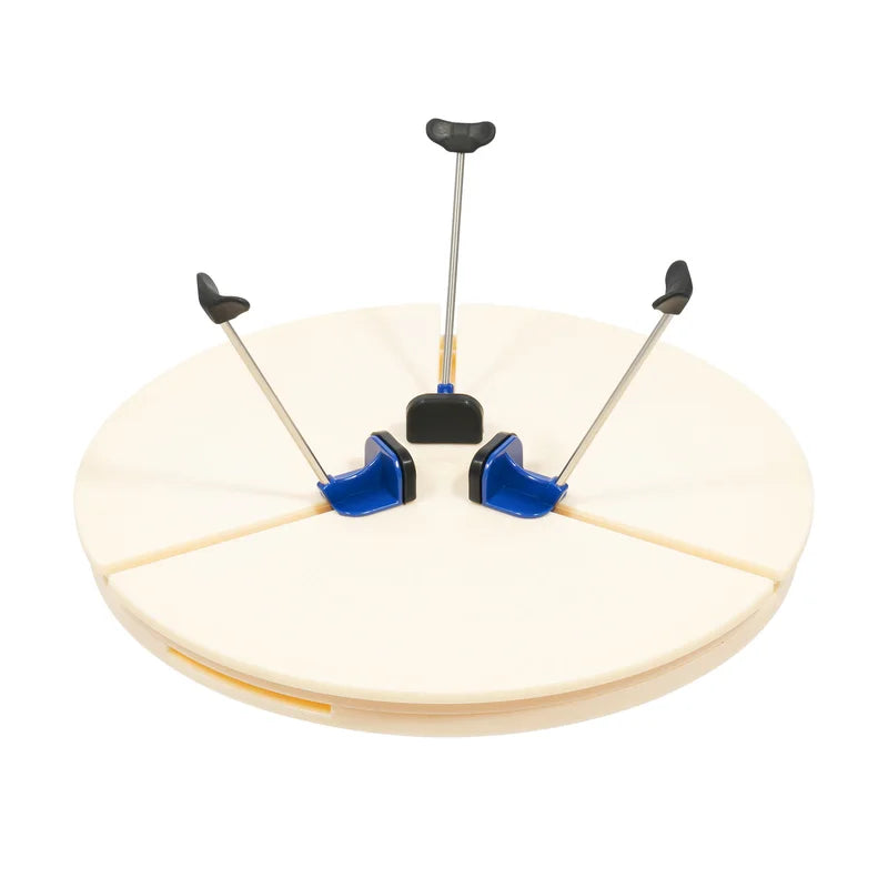 Pottery Turntable Clamp - Adjustable Ceramic Trimming Holder with Support Feet