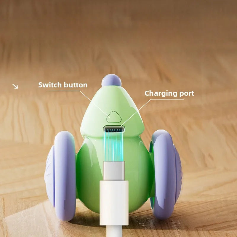 Interactive Electric Cat Toy Mouse Car with Rechargeable Battery - Intelligent Obstacle Avoidance