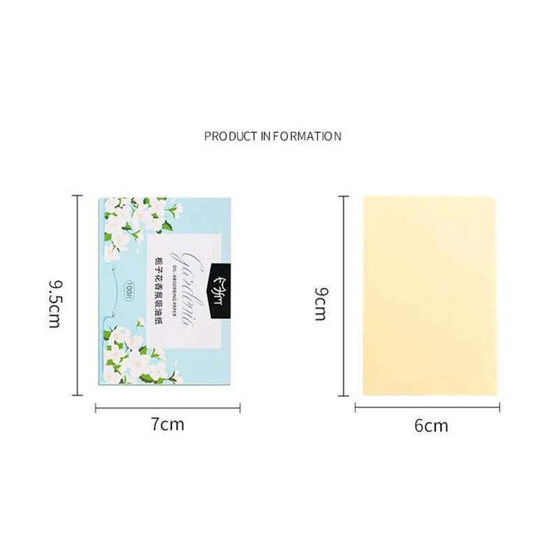 Matte Face Wipes Oil Control Sheets - Oil-Absorbing Facial Cleansing Papers