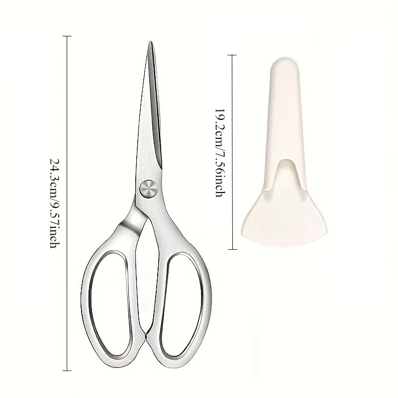Stainless Steel Kitchen Scissors - Multipurpose Household Meat Poultry Cutting