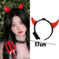 Glow LED Devil Horns Headband for Halloween Costume Party Adjustable Light-Up Headwear