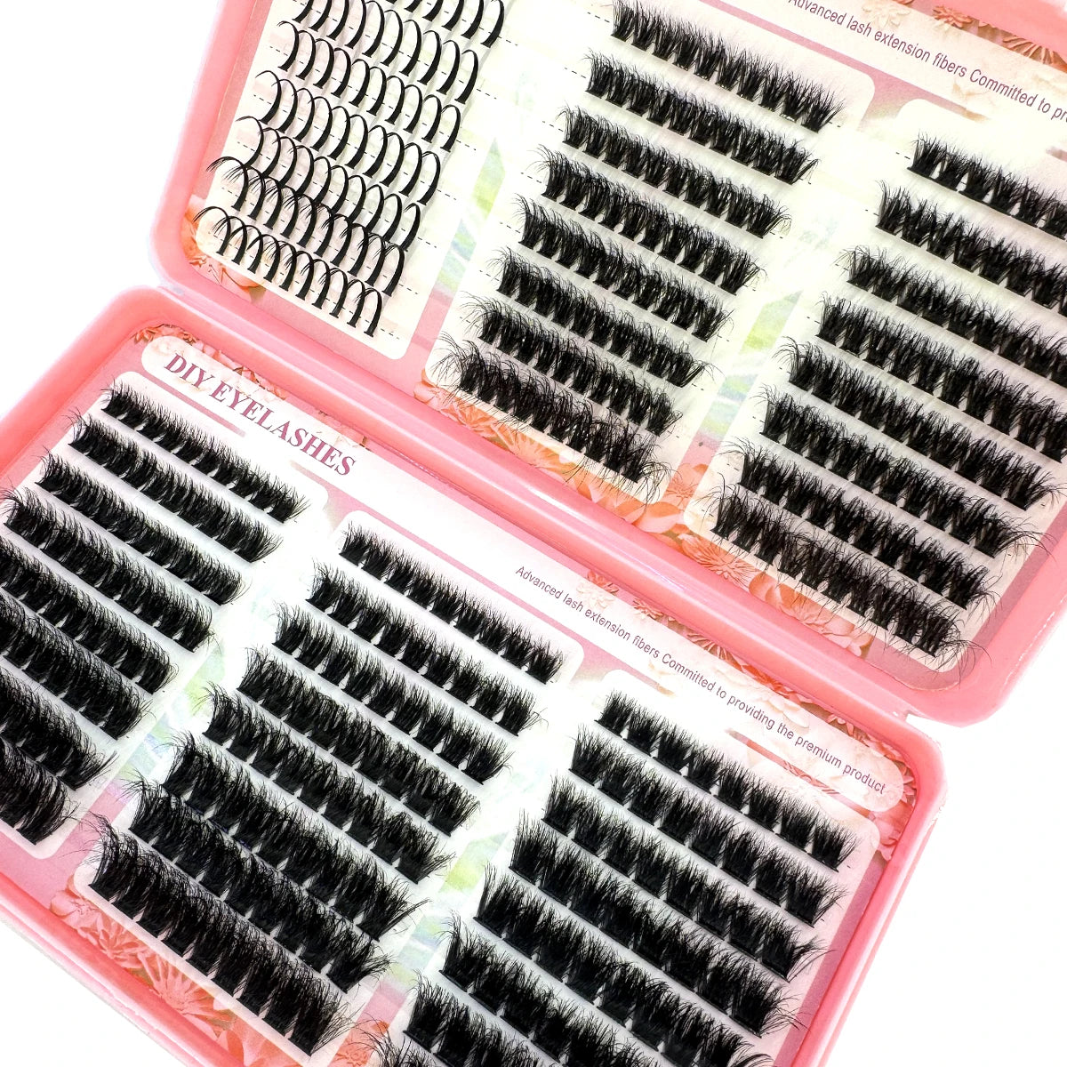 False Eyelash Clusters 48 Rows 6 Styles Volume DIY Extensions Thick Curly 8-18MM