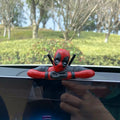 Anime Deadpool Action Figure Car Interior Decoration Toys Sitting Model Mini Figurine Pendant