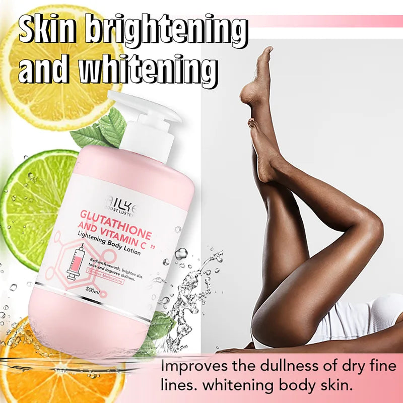 Glutathione & Vitamin C Skin Care Kit with Whitening Lotion & Body Oil