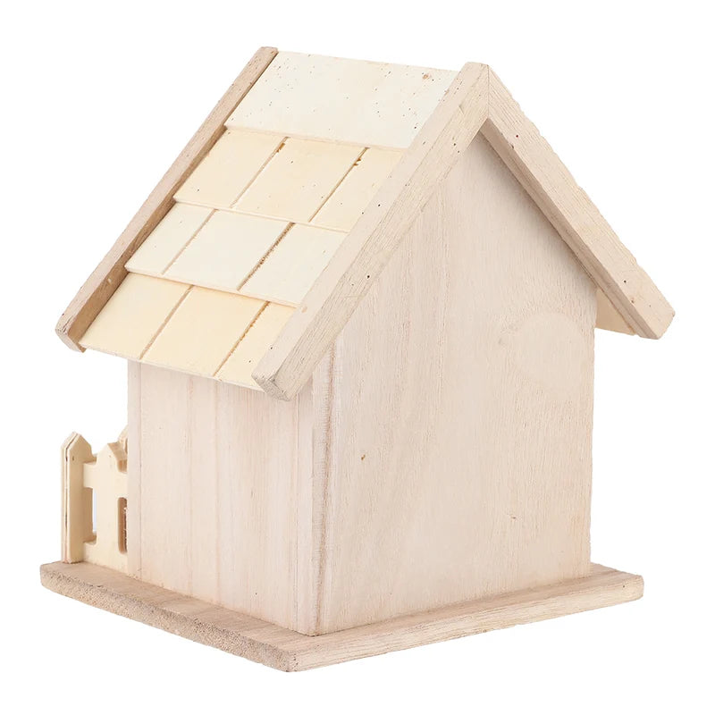 Outdoor Wooden Bird House Nests for Parrots & Small Birds - Hanging Breeding Box
