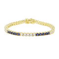 Colorful Tennis Bracelet for Women 5A Cubic Zirconia Gold Plated Jewelry