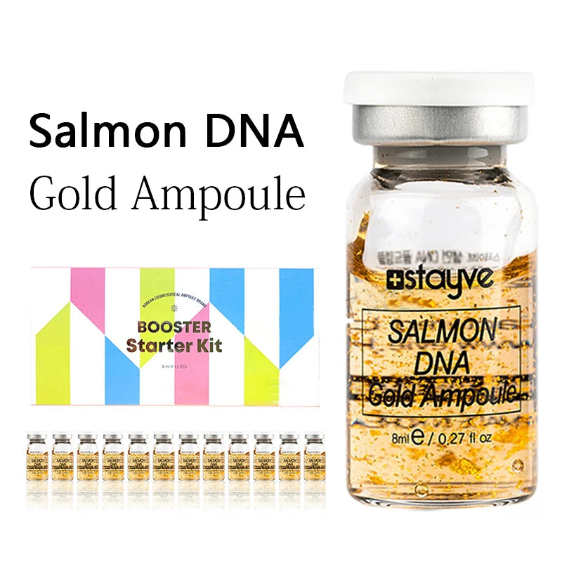 Skin Care Set with Boosting Serum Ampoules - Natural Whitening & Moisturizing Starter Kit