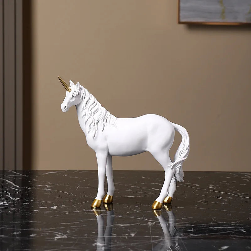 Unicorn Resin Craft Decor - Tabletop Home Office Living Room Wall Art