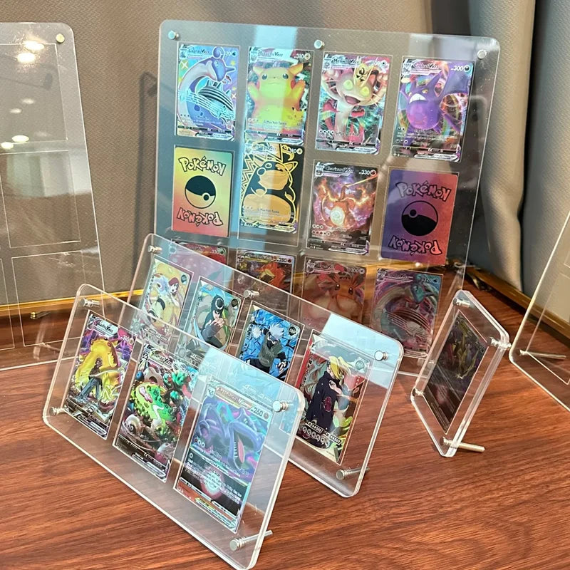 Acrylic Card Display Stand with Slot for Trading Cards Collection Organizer