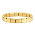 Stretchable Italian Chain Link Bracelet 9mm Modular Stainless Steel Jewelry