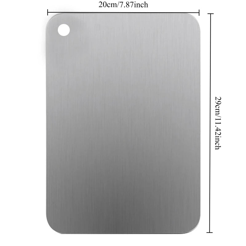 Stainless Steel Cutting Board Antibacterial Kitchen Chopping & Dough Board