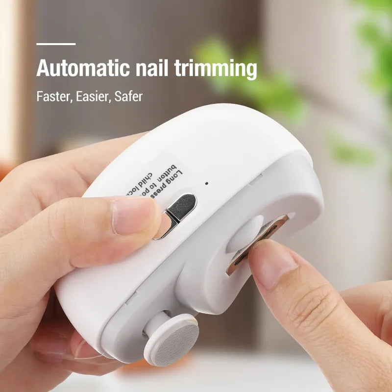 Electric Nail Clipper Manicure Set for Kids and Adults - Safe & Portable