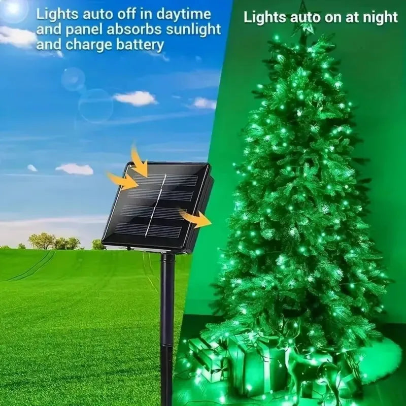 Solar Powered String Lights - Waterproof Outdoor Garden & Holiday Decoration