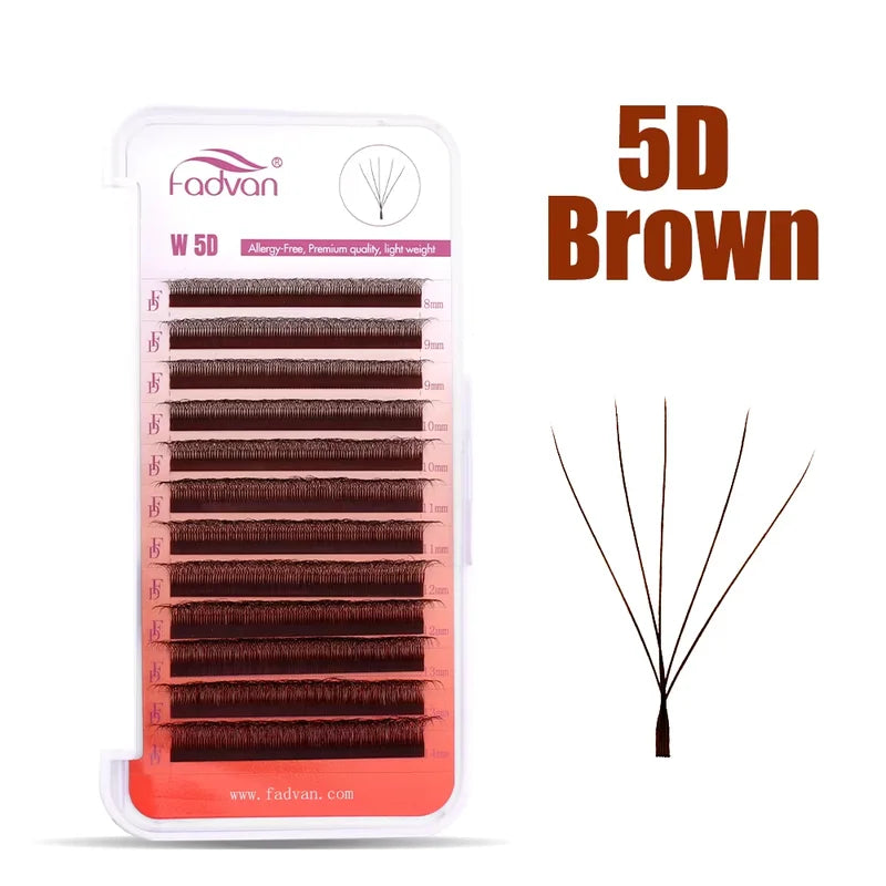 False Eyelash Extensions 5D W-Shape Faux Mink Lashes for Natural Volume
