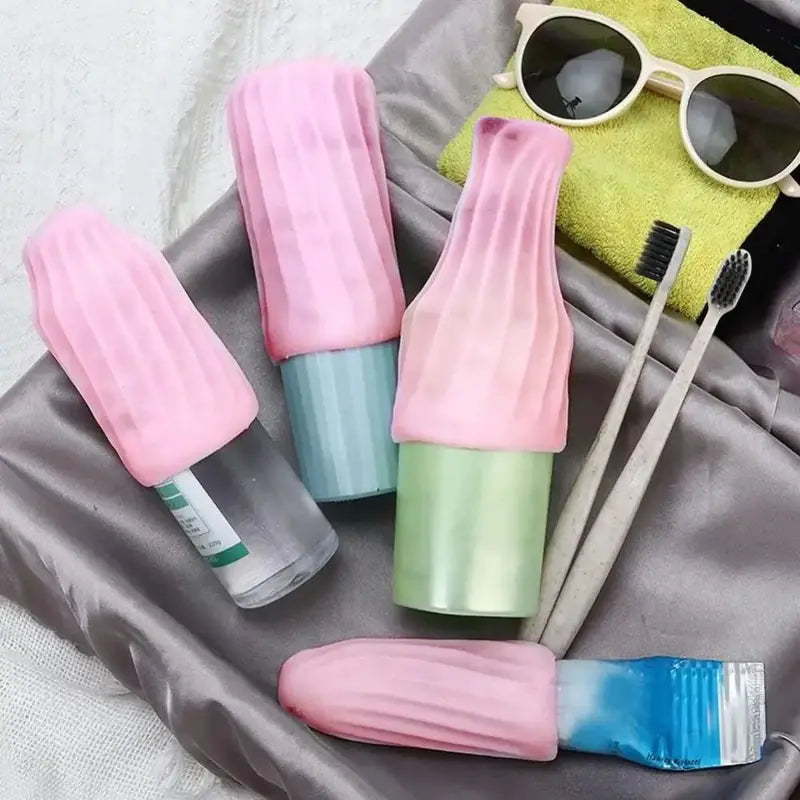 Reusable Silicone Leakproof Cover for Bottles - Travel & Cosmetic Sleeves