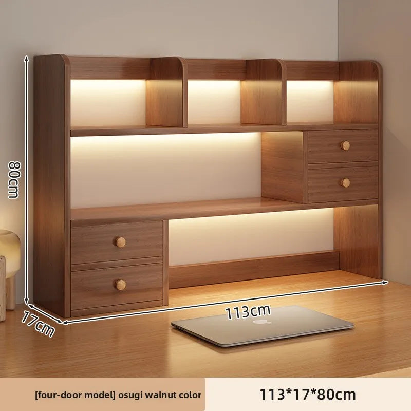 Small Multi-Layer Desktop Bookshelf - Office & Living Room Storage Shelf