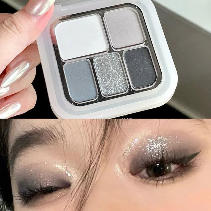 Metallic Eyeshadow Palette Glitter & Matte Brightening Face Makeup