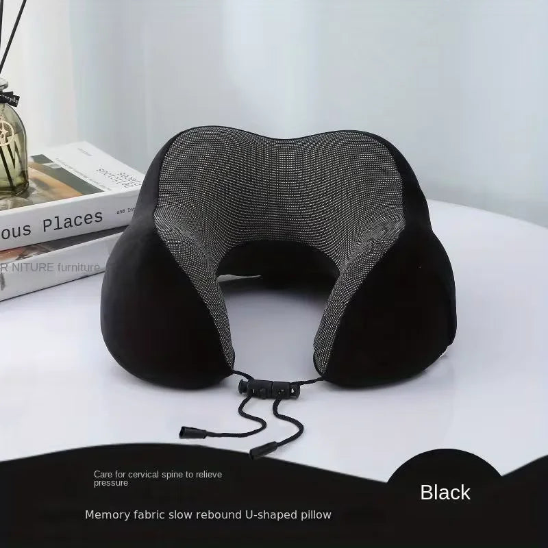 Travel Neck Pillow with Memory Cotton U-Shape for Motor Cars & Airplanes