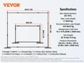 10 ft Heavy Duty Adjustable Photography Backdrop Stand for Studio & Events