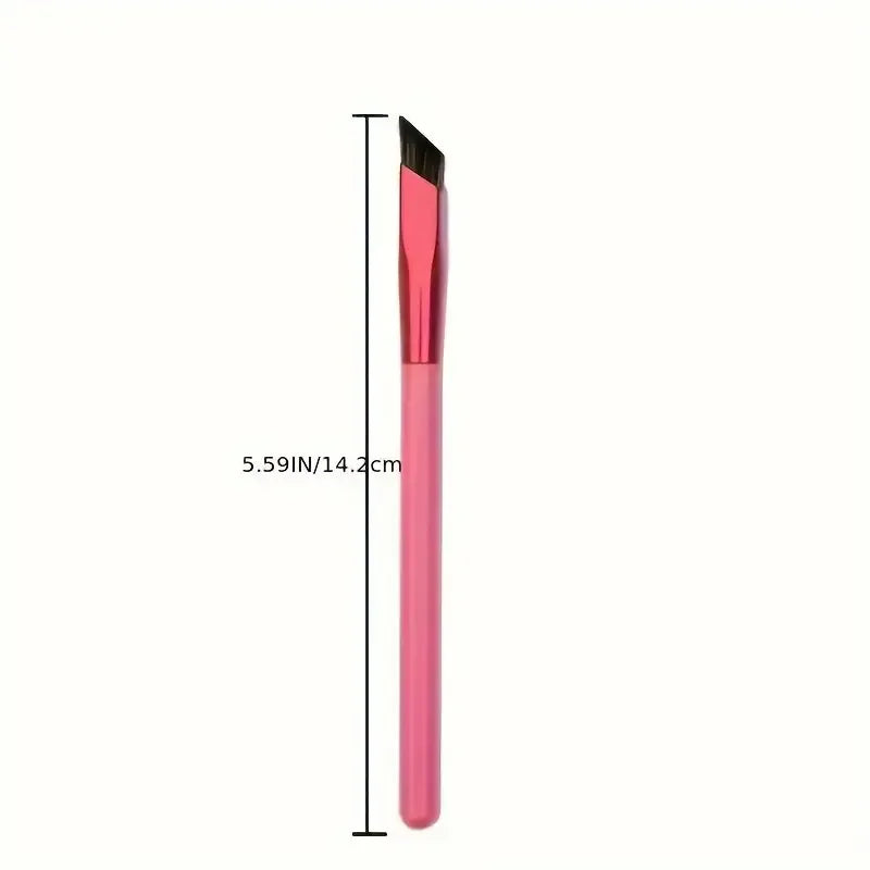 Multi-Functional Angled Nylon Bristle Eyebrow Brush for All Skin Types