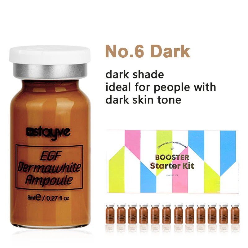 Skin Care Set with Boosting Serum Ampoules - Natural Whitening & Moisturizing Starter Kit