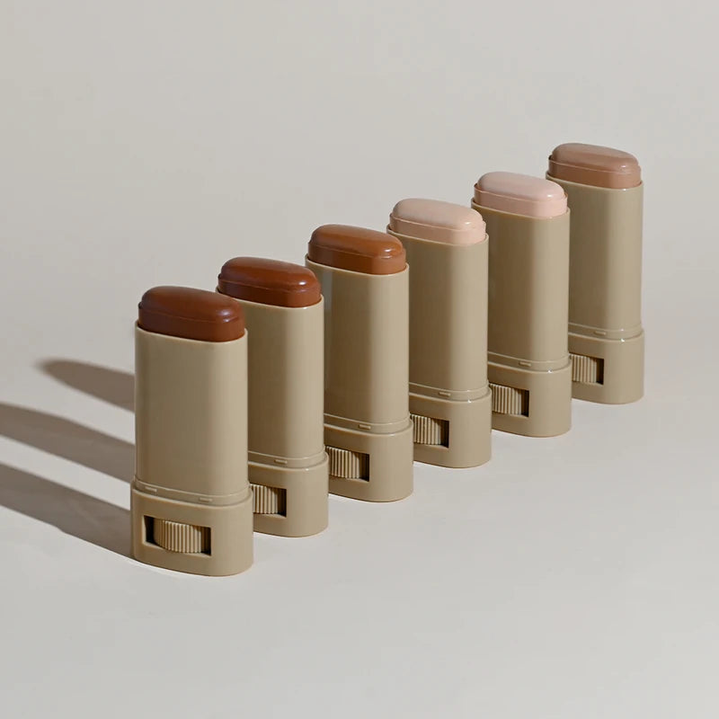 Serum-Boosted Skin Tint Foundation Balm for Natural Medium Coverage – Portable Makeup
