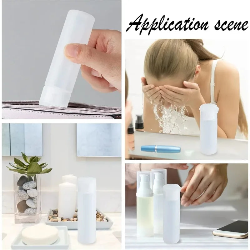 50PCS Travel Refillable Squeeze Bottles for Toiletries and Cosmetics