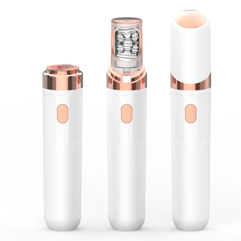 2-in-1 Facial Hair Removal System for Women - Epilator & Razor, Waterproof, Cordless