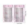 Dense False Eyelash Clusters 8-12mm Natural Volume for DIY Lash Extensions