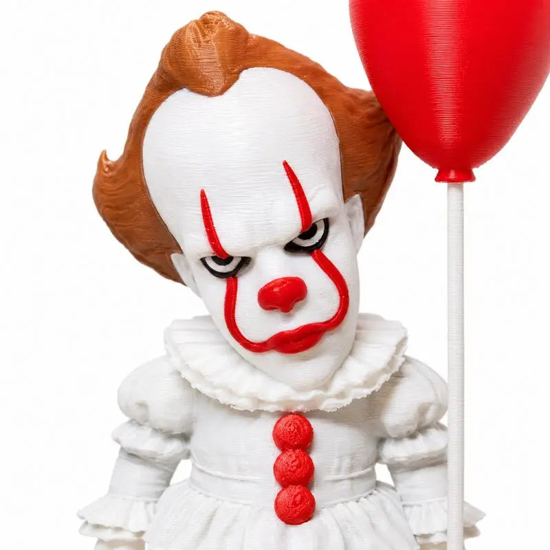 3D Printed Pennywise Clown Figure Model Halloween Decor Collectible Horror Gift