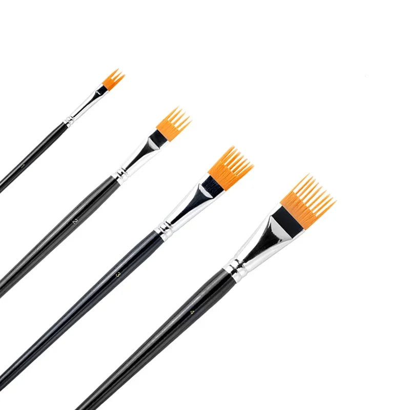 4-Pack Art Paintbrush Set for Watercolor, Oil, Acrylic & Digital Painting