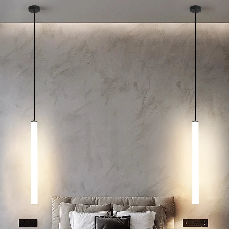 Minimalist LED Pendant Light Fixture for Living Room & Bedroom Ceiling