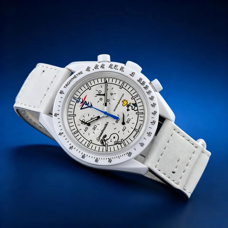Men's Sports Quartz Watch with Luminous Dial and Nylon Strap – Cartoon Holiday Gift