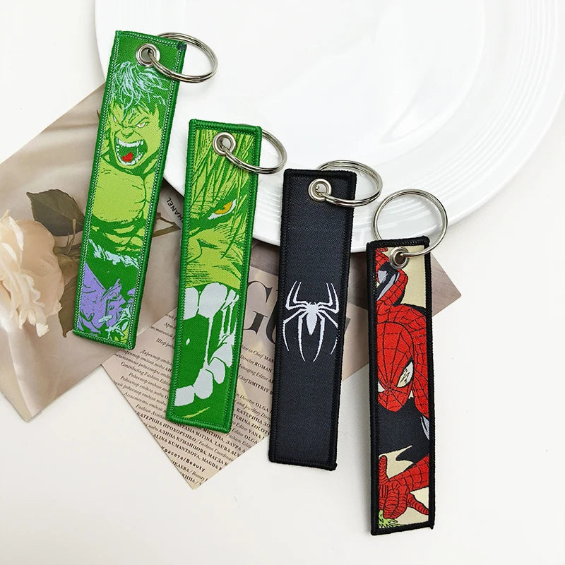 Anime Key Chains for Fans - Manga Embroidery Fashion Key Tag Gift Accessory