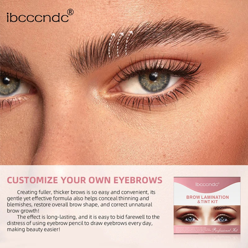 Semi-Permanent Lash & Brow Lift Kit with Tint for Eyelash Perming & Eyebrow Lamination