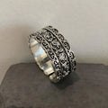 Sterling Silver Mask Ring for Women - Vintage Punk Jewelry Gift
