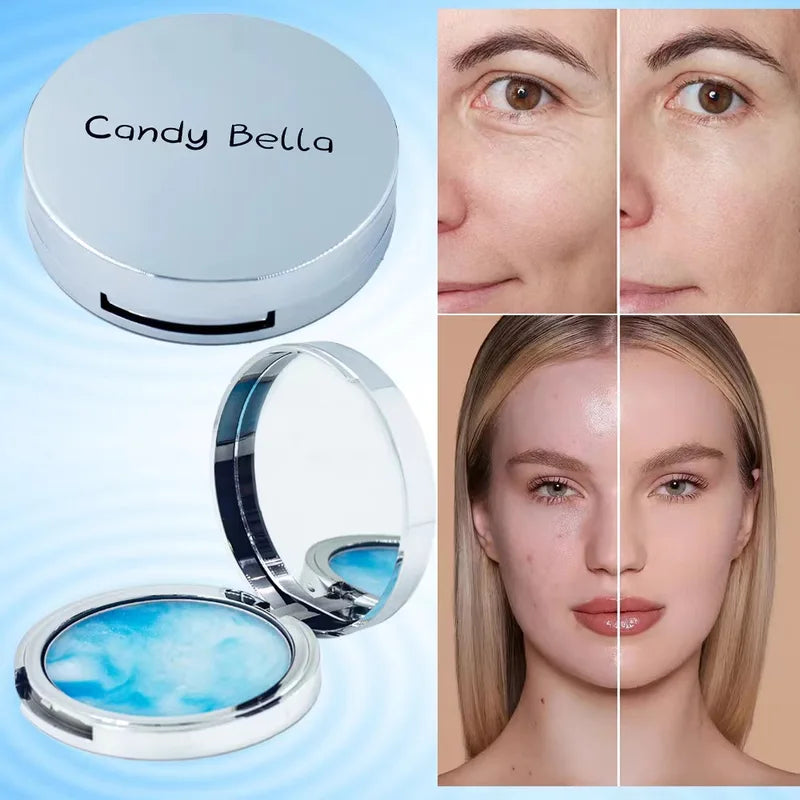 Delicate Two-Color Compact Powder - Lightweight Natural Makeup Setting