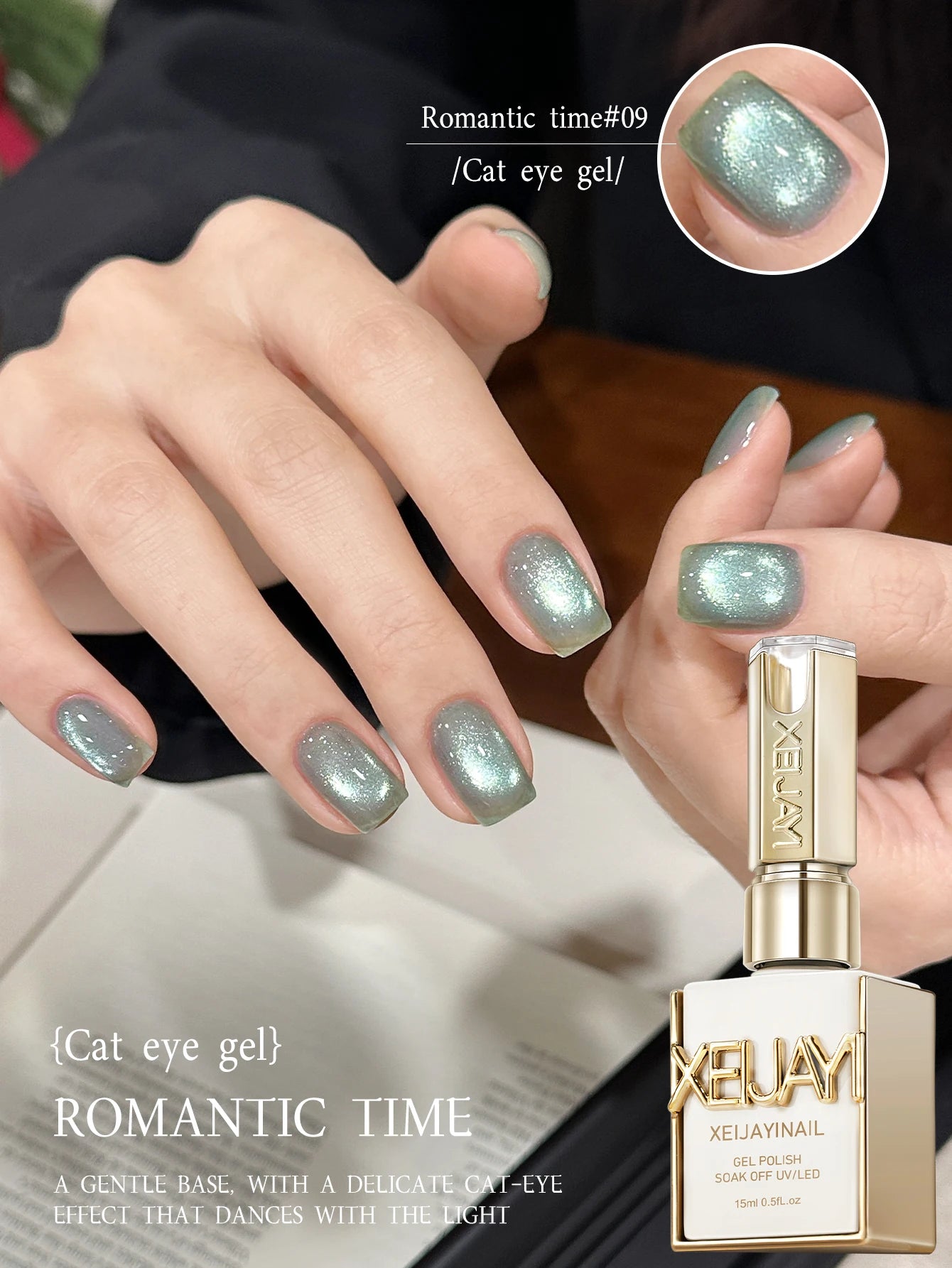 Eggshell Gel Nail Polish 15ml Semi-Permanent UV LED Varnish for Manicure