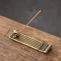 Japanese Style Incense Holder Boat with Men Fishing - Aromatherapy Home Decor